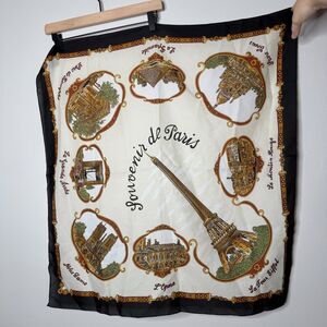 J. Mico Sancho Womens Paris Scarf Polyester‎ Eiffel Tower Vintage Inspired